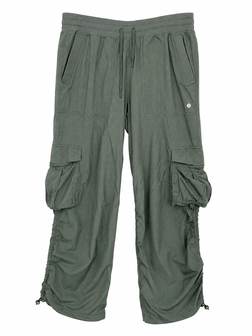 Lululemon Dance Studio Cargo Pants Large Legacy Green Gorpcore Utility Y2K